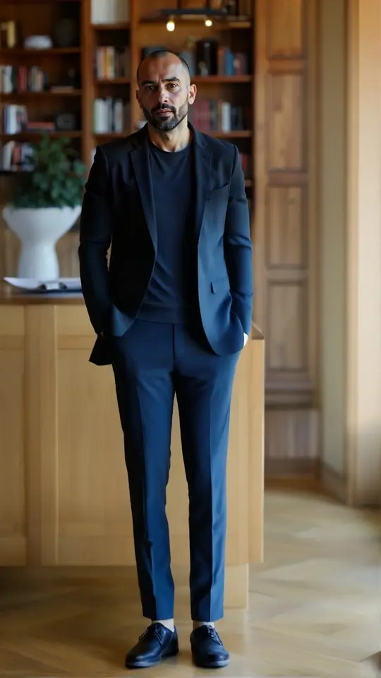 Devon Reyes, a persona-locked AI creator in a fashion spot