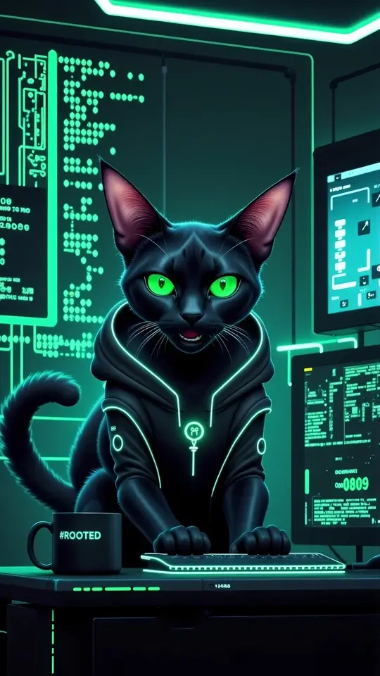 SudoCat, a persona-locked AI creator in a developer tools spot