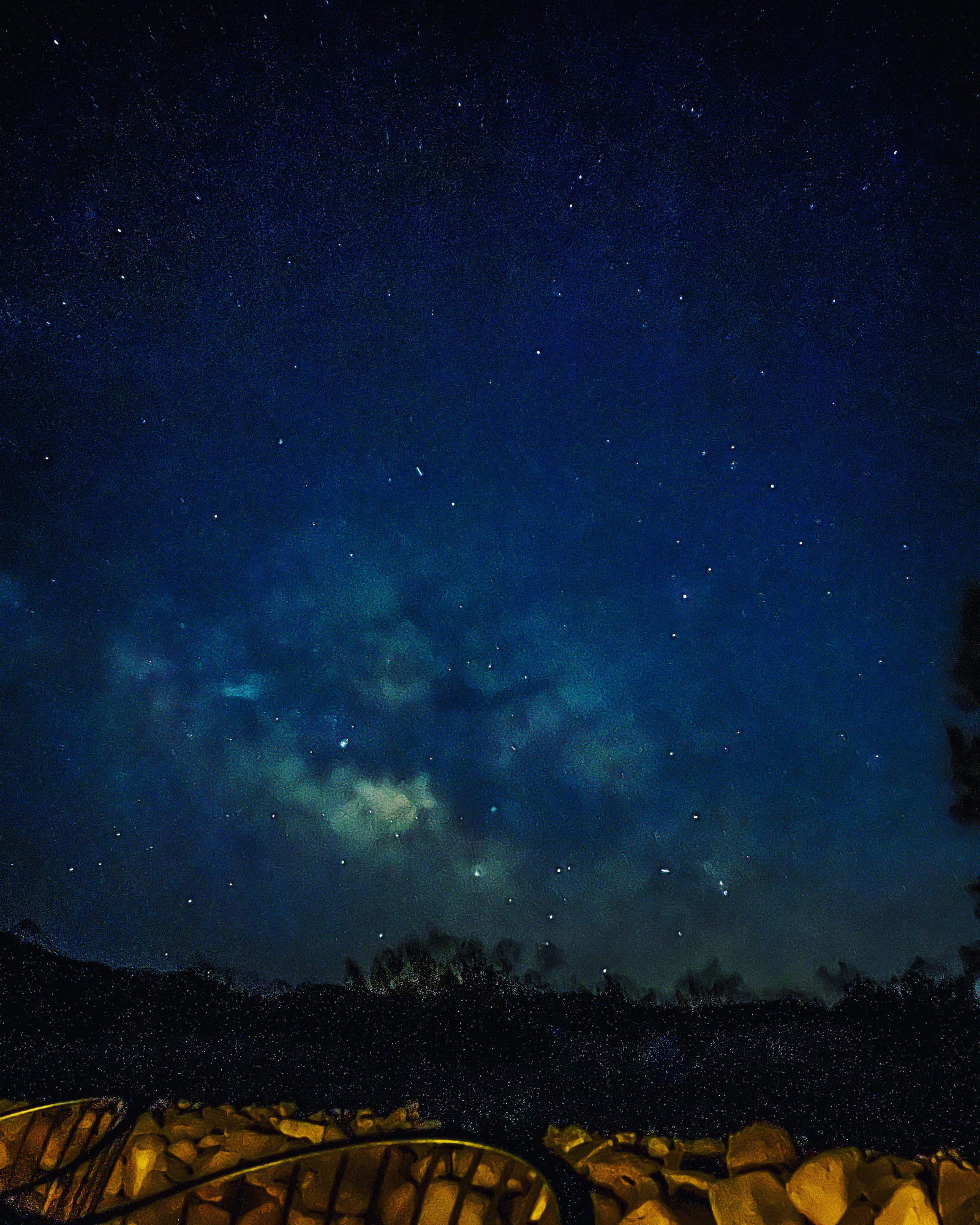 A starry night sky