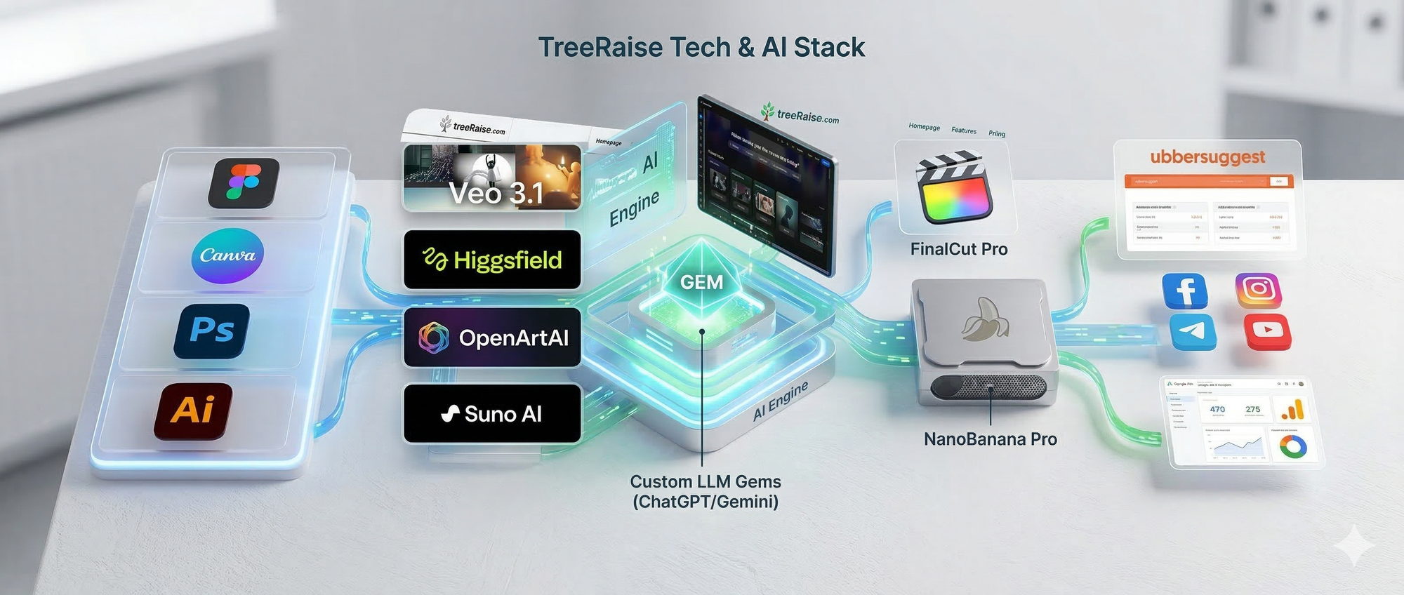 TreeRaise platform architecture visual